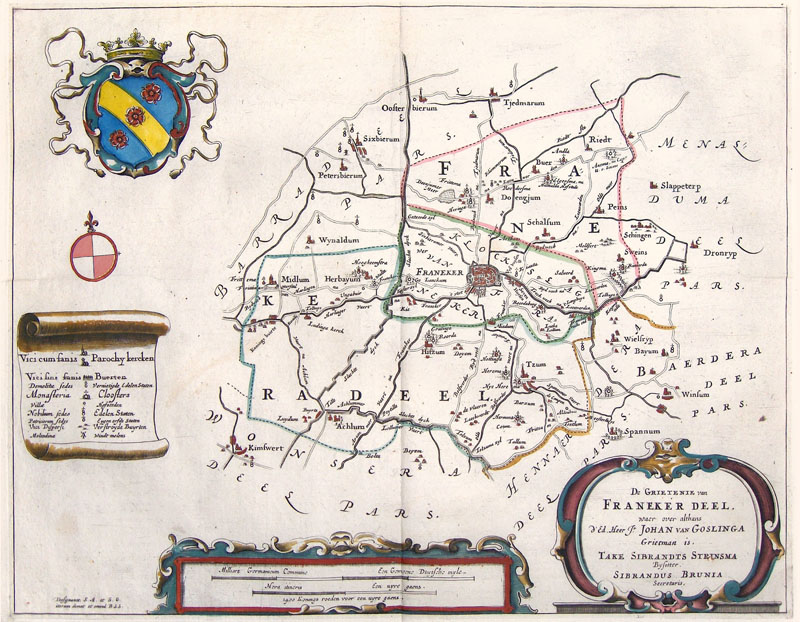 Franekerdeel 1664 Friesland Haackma-Gravius